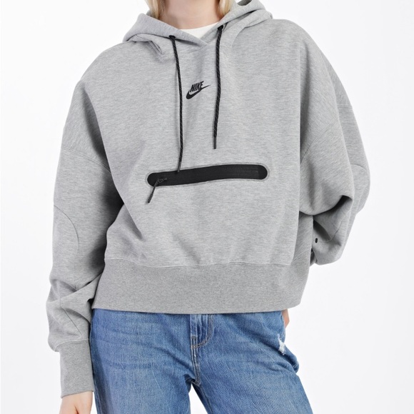 Sportswear Tech Fleece Over-Oversized Crop Pullover Hoodie - Picture 4 of 4